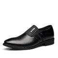 Men's Casual Leather Shoes, Pointed Business Footwear