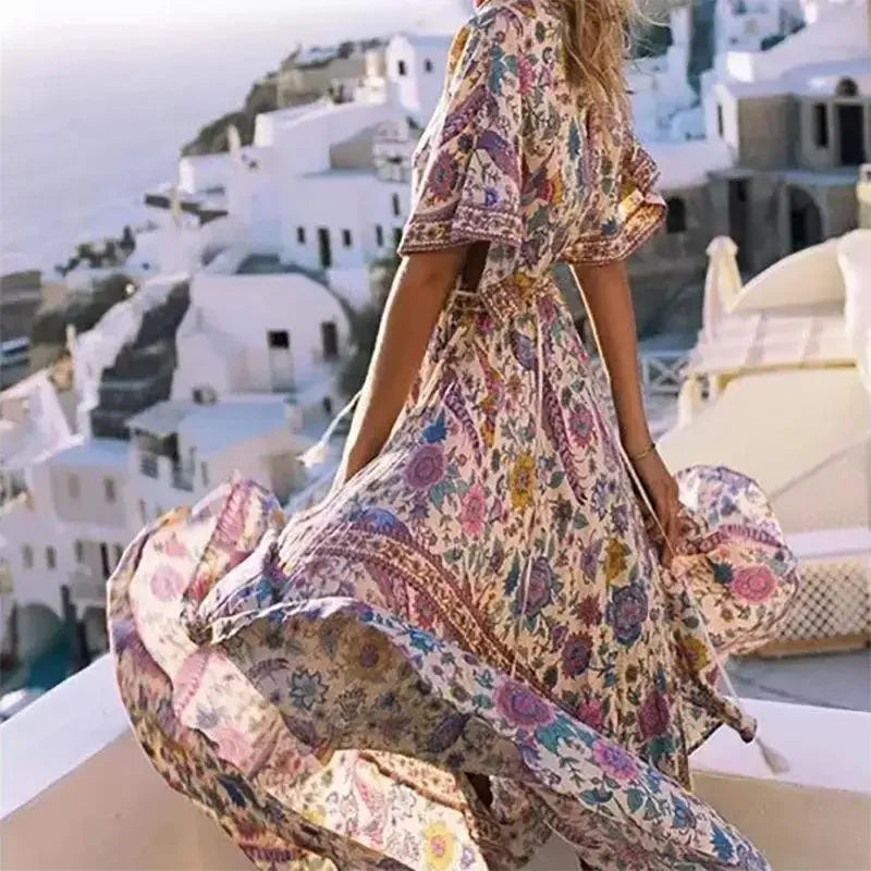 Boho Queens Women Peacock Floral