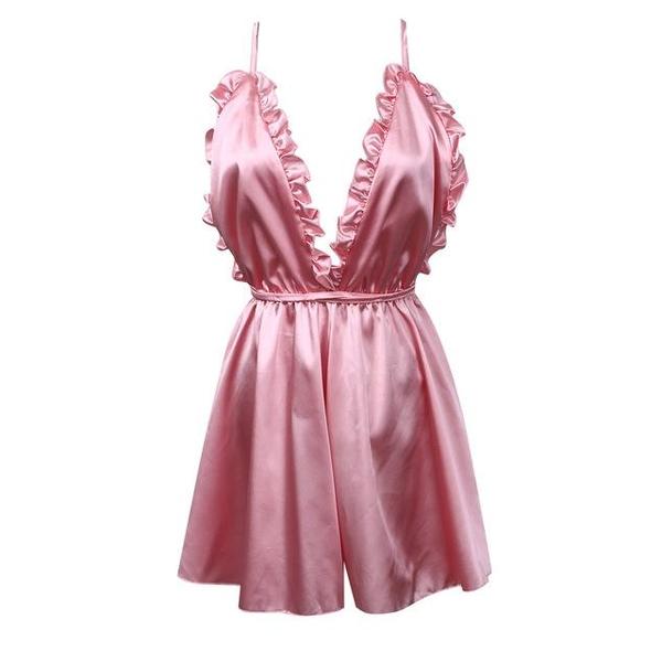 Colorful Strap Bodysuit - Women's Sleepwear Jumpsuit